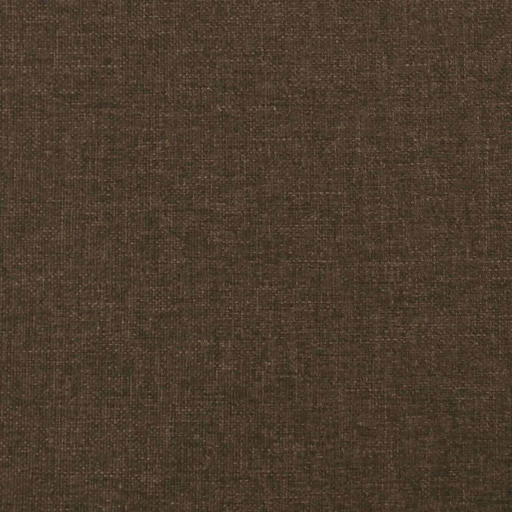 Kopfteil mit Ohren Dunkelbraun 93x23x78/88 cm Stoff